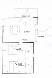 Hotel Beaulieu La Clusaz - Privilège appartment - plan