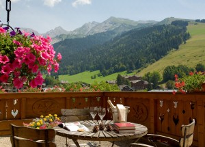 Hotel Carlina La Clusaz - summertime view from the terrace