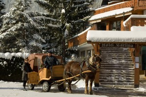 Hotel Carlina La Clusaz - horse-drown carriage
